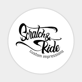 Scratch & Ride Brand (Black Logo) Magnet